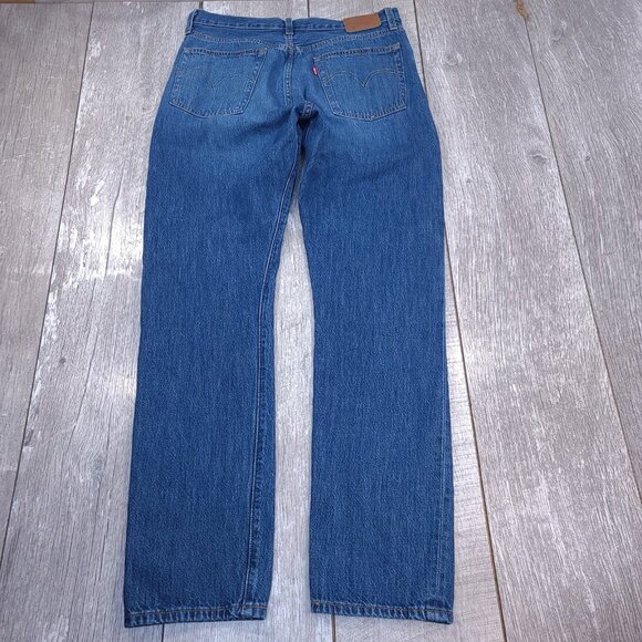Levis Jeans Womens 30x32 Premium 501 Original Fit Straight High Rise Stretch - Picture 3 of 11
